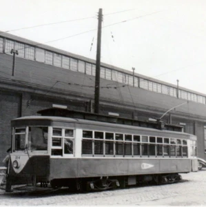 c.1945 Cincinnati Newport Covington KY carrello ferroviario 514 foto auto fienile - Foto 1 di 3
