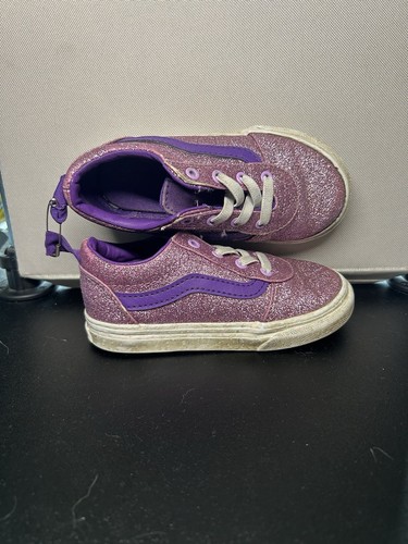 Scarpe Vans bambina rosa scintillante e viola taglia 8 usate