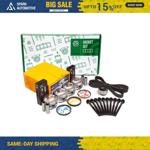 Engine Kit 6pc Full Gasket Bolt Bearings Pistons Timing Kit Fit Ford Escort 2.0L - Bild 1 von 10