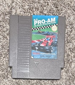 R.C. Juego de coches de carreras Pro-Am Nintendo NES 1987 raro limitado NTSC-U/C lanzamiento en Estados Unidos