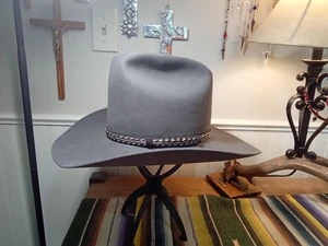 Vintage seltene RESISTOL 4XXXX in Granit (grau) Gr. 7 1/8 SCHÖNER BIBER - Bild 1 von 7