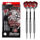 Harrows Silver Arrows Chromed Brass Darts - Ringed or Knurled - 18g to 26g