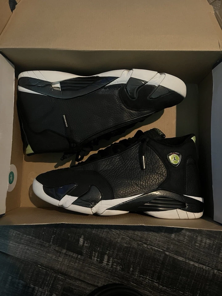 Air Jordan 14 Indiglo 男式运动鞋 11 码复古 1999 — 第 1/4 张图片