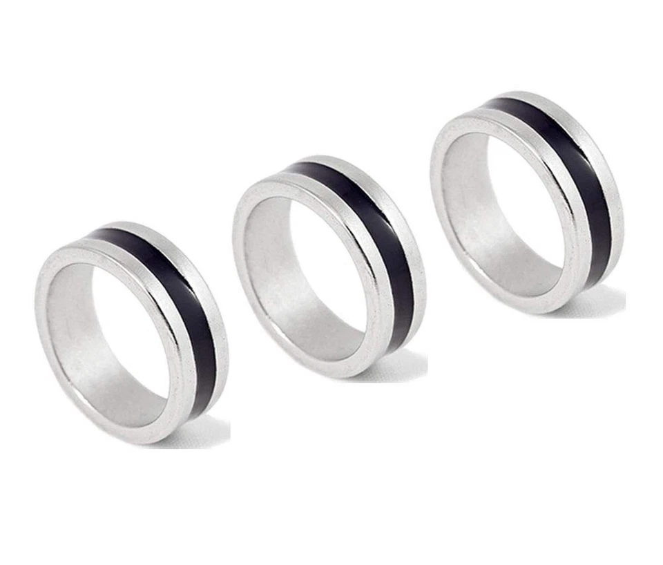 Gbstore 3 Pcs Different Size Strong Magnetic Ring PK Magic Tricks Pro Magic Prop