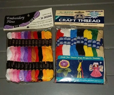 Embroidery Floss 2 Packages 36 Skeins Each Both New - Image 1 of 2