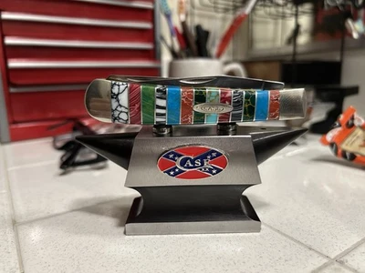 Expositor de cuchillos yunque Case XX doble cuerno. Cuchillo no incluido. Viene con imanes Foto 1 de 4