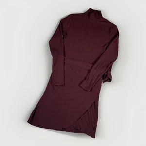 Vestido REFORMATION Jeans Bodycon Acanalado Talla Mediana Rojo Borgoña Hecho en EE. UU. - Imagen 1 de 9
