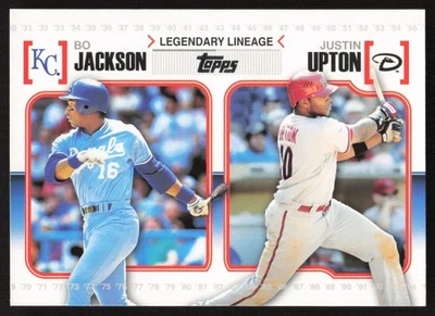 Bo Jackson / Justin Upton 2010 Topps Legendary Lineage LL-44 - Image 1 of 2