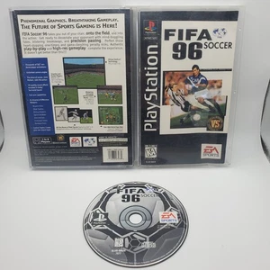 FIFA Soccer 96 (Sony PlayStation 1, 1996) Longbox, Complete CIB Tested & Working - Picture 1 of 17
