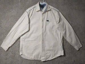 Camisa Tommy Hilfiger Adulto Mediana Blanca Tommy Jeans Abotonada Manga Larga Hombres - Imagen 1 de 10