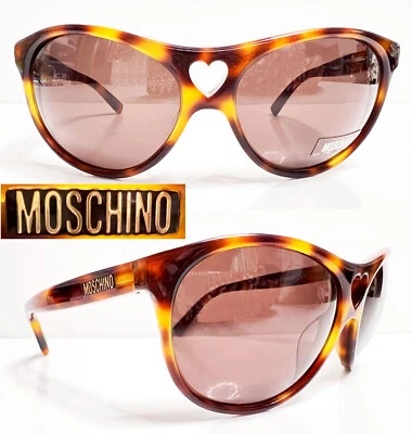 ¡OFERTA!  Gafas de sol MOSCHINO MO50002 63x17 125 BS marrón oscuro corazón tortuga para mujer Foto 1 de 4