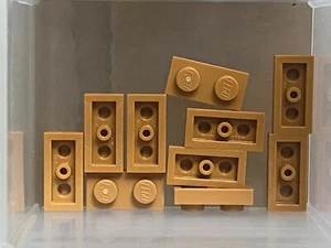 LEGO Parts - Medium Nougat Plate 1 x 2 - No 3023 - QTY 10 - Picture 1 of 1