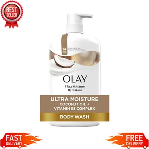 Olay Ultra Moisture Body Wash with Coconut Oil + Vitamin E B3 Complex, 33 fl oz - Picture 1 of 11