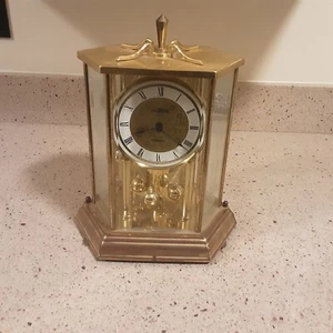 Vintage Howard Miller Anniversary Clock Quartz Flower Germany - Picture 1 of 12