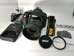 "Near Mint" Nikon D5300 24.2 MP Digital SLR Camera - Black w/35mm f1.8G Lens - Picture 1 of 11