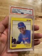 Sammy Sosa PSA 9 ROOKIE Card Star 1990 Minor League INVESTABLE ASSET Man Cave