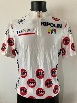 COLLECTOR ! Maillot à Pois TOUR DE FRANCE (1990) Vintage Best Climber Jersey - Photo 1/4