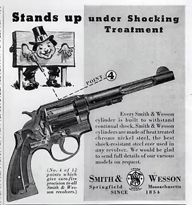 1938 Smith & Wesson Police Revolver Series Ad #4 Shocking Treatment Original Ad - Picture 1 of 1