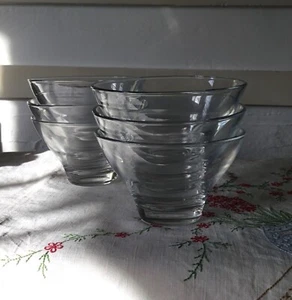 Set of 6 Glass Dessert Bowls - Picture 1 of 5