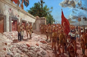 Memorial Service for General Gordon Painting by Richard Woodville Reproduction - Picture 1 of 3