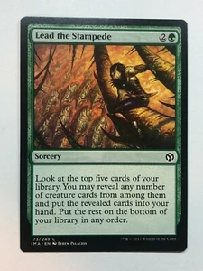 Magic The Gathering Iconic Masters Lead the Stampede 173 casi nuevo/muy bueno - Imagen 1 de 1