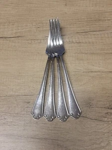 REED & BARTON ASHLAND GLOSSY Lot Of 4 Dinner Fork EXCELLENT Used - Picture 1 of 2