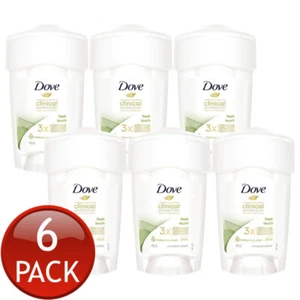 6 x Dove Women Clinical Protection Antiperspirant Deodorant Deo Fresh Touch 45mL - Picture 1 of 12
