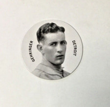 2013 Panini Cooperstown Colgan's Chips Charlie Gehringer Detroit Tigers