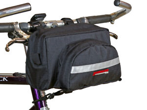 Bicycle Handlebar Bag Cycling Front Pack Bike Bag Rear Frame Accessories Black