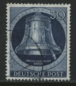 Germany Berlin 1952 Bell clapper at right 30 pf used - Picture 1 of 1