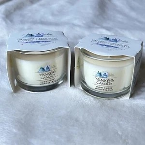 Snow Globe Wonderland Mini Yankee Candles 2-Pack 1.3oz Votive Tea Lights - Picture 1 of 9
