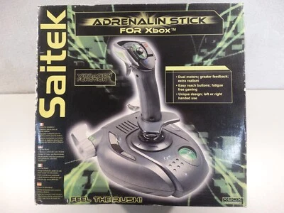 SAITEK ADRENALIN STICK FOR XBOX CLASSIC MICROSOFT CONTROLLER JOYSTICK NUOVO - Image 1 of 4