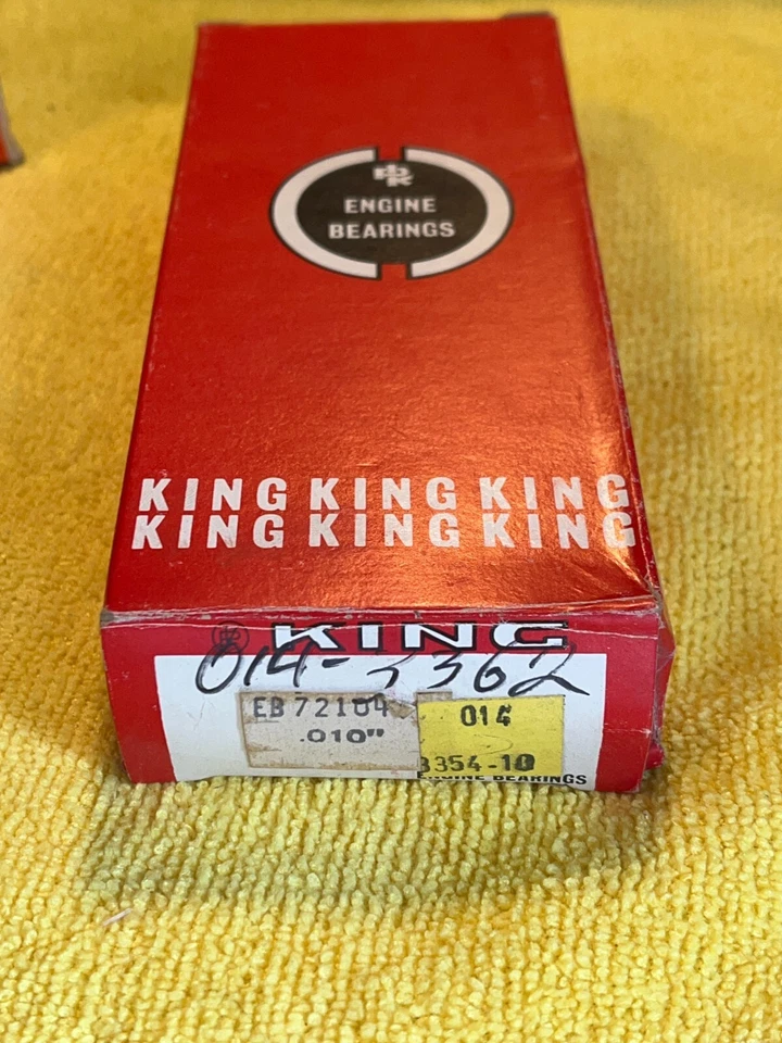 King Crankshaft Rod Bearings for 74 Volvo 140, 75-84 240, 84 760 (.010 Over) - Image 1 of 1