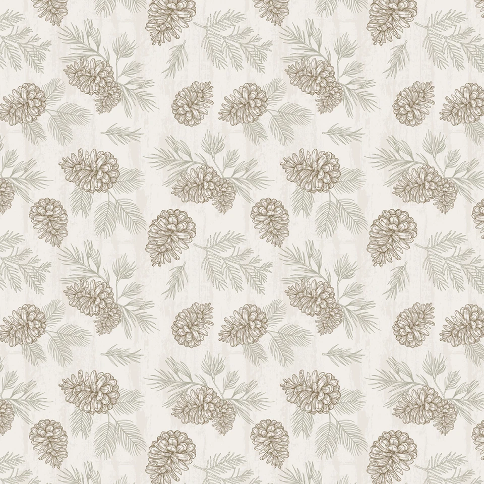 Impresiones Wildlife Trail de Wilmington - Conos de pino crema # 82661-227 Foto 1 de 1