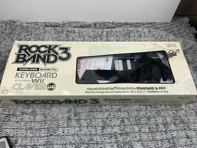 Nintendo Wii Rock Band 3 Wireless Keyboard Clavier Piano New Complete *Open Box* - Image 1 of 4