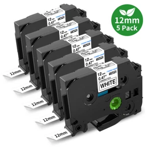 Brother TZ 231 TZe-231 compatibile nastro etichette 12 mm nero su bianco P-Touch PT-D210 - Foto 1 di 146