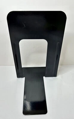 "Extremo de libro de acero Officemate, negro, 9"" H, usado, muy bueno" Foto 1 de 4