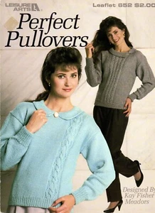 Perfect Pullovers Knitting Designs by Kay Meadows Cable Sweaters Leaflet 652 NOS - Picture 1 of 1