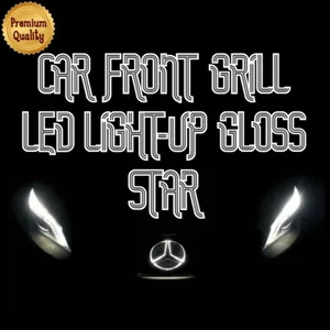 AUTO LED RED LIGHT UP GLASS WALL STAR FRONT GRILL FOR W176 A180 A200 A260 W246 - Picture 1 of 9