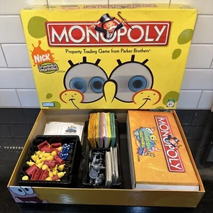 2005 SpongeBob Squarepants Monopoly Nickelodeon Lenticular Eyes No Instructions - Picture 1 of 21