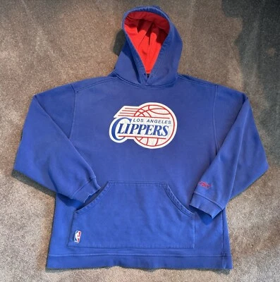 Los Angeles Clippers Hoodie Sz XL Blue Reebok NBA Basketball Hooded Sweatshirt - Image 1 of 4