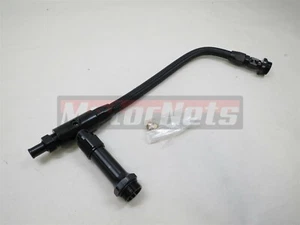 Braided Holley 4150 4160 Double Pumper Fuel Line Log Black Anodized SBC BBC - Bild 1 von 4