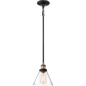 Illumina Direct 7.5" Rod Hung Mini Pendant Mystic Black Finish TST3325A - Picture 1 of 1