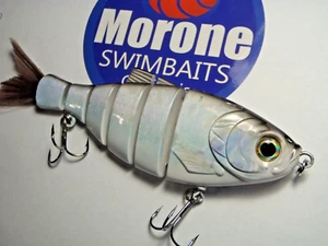 Swimbaits Two Morone Custom Shine Shad Jointed  7" bass Lure - Picture 1 of 6