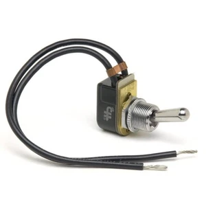 Interruptor de palanca SPST de encendido y apagado Cole Hersee 5570-BP 10A/12VDC 2 cables de 6" - Imagen 1 de 2