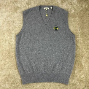 Peter Millar Tartan Golf Club Mens Vest L 100% pure Cashmere Sweater Knit golfer - Picture 1 of 17