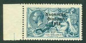 SG 66 Ireland 1922-23 'Saorstat' overprint on 10/- dull blue. A pristine... - Picture 1 of 1