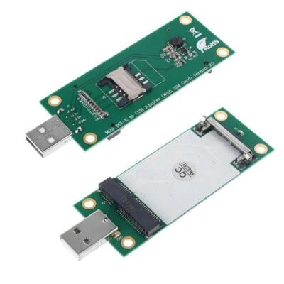 Mini PCI-e Wireless WWAN to USB Adapter Card With Slot SIM Card for HUAWEI ZTE - Image 1 of 4