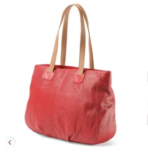 NWT CHRISTOPHER KON Leather Red Shoulder handbag. Retail $420.00 - Picture 1 of 3