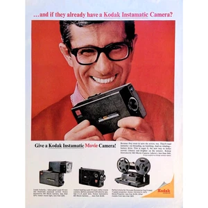 1966 Printanzeige Kodak Instamatic Filmkamera 11x14 Vintage - Bild 1 von 3